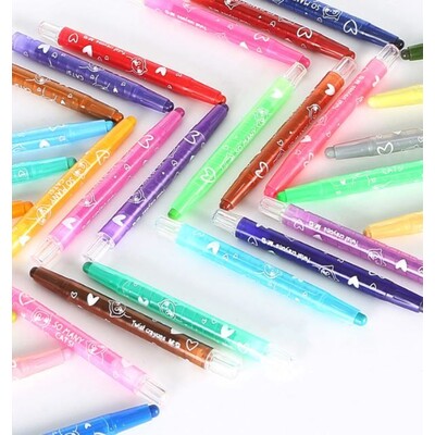 So Many Cats Twistable Crayon Set, 24 Colors