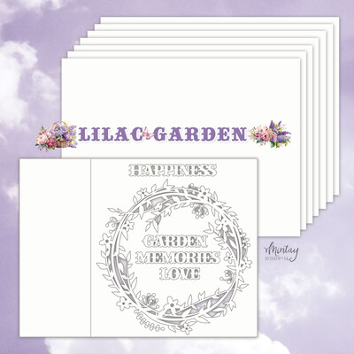 6X8 Chipboard Album, Lilac Garden