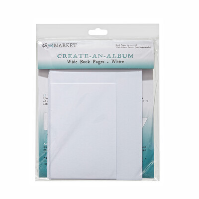 Create-An-Album Wide Book Pages, White