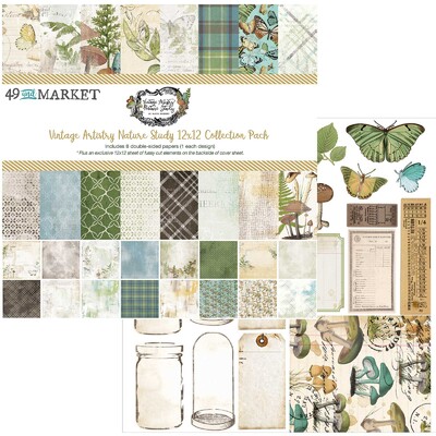 12X12 Collection Pack, Vintage Artistry Nature Study