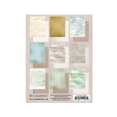 6X8 Ledgers & Solids Collection Pack, Vintage Artistry Nature Study