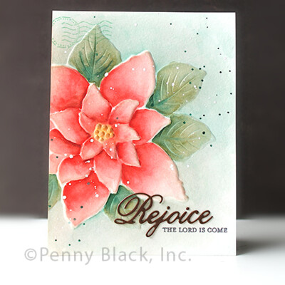 Embossing Folder, 3D Poinsettia