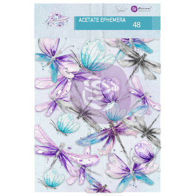 Acetate Ephemera, Aquarelle Dreams - Dragonflies