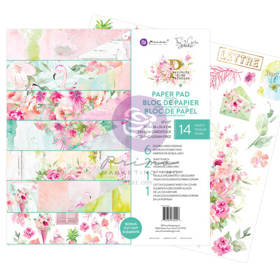 12X12 Paper Pad, Postcards from Paradise