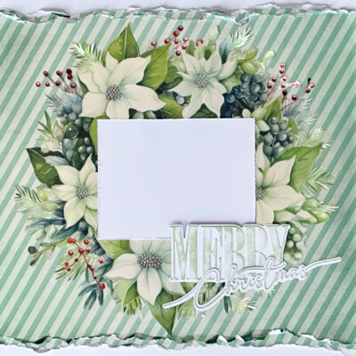 12X12 Paper Collection, White Christmas Foil