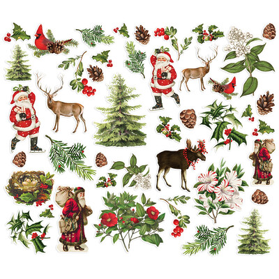 Woodland Bits & Pieces, Simple Vintage Christmas Lodge