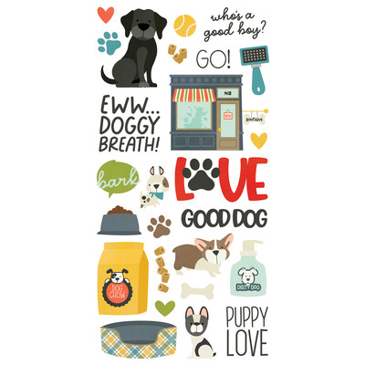 Foam Stickers, Pet Shoppe Dog