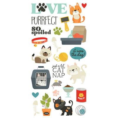 Foam Stickers, Pet Shoppe Cat