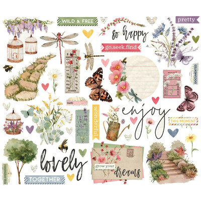 Bits & Pieces, Simple Vintage Meadow Flowers