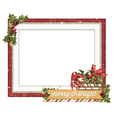 Chipboard Frames, Simple Vintage Yuletide