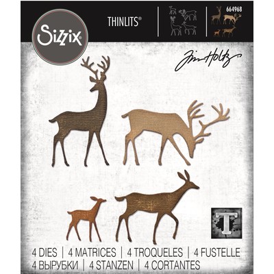 Thinlits Die Set, Darling Deer (4pk)