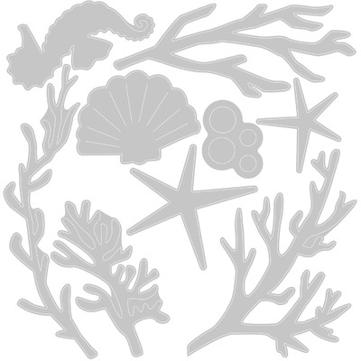 Thinlits Die Set, Coral Wreath (9pk)