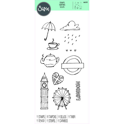 Layered Clear Stamps Set, London Icons (11pk)