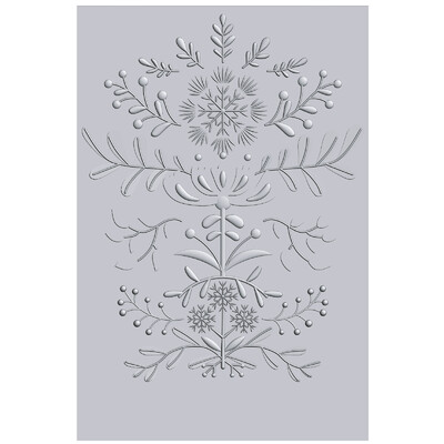 3-D Textured Impressions Embossing Folder, Yuletide