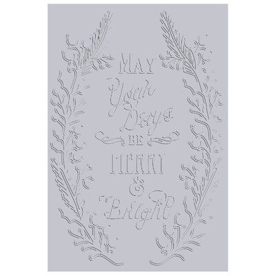 3-D Textured Impressions Embossing Folder, Merry & Bright