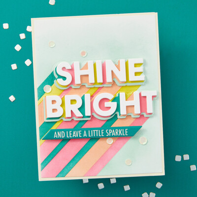 Die & Stencil Bundle, Shine Bright - Layered Shine Bright