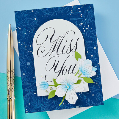 BetterPress Press Plate, Copperplate Everyday Sentiments - Copperplate Miss You