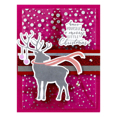 BetterPress Press Plate & Die Set, Dashing Reindeer Registration