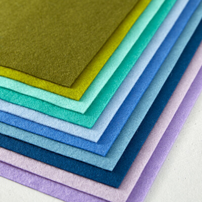 Merino Wool Felt Sheets, Cool Collection