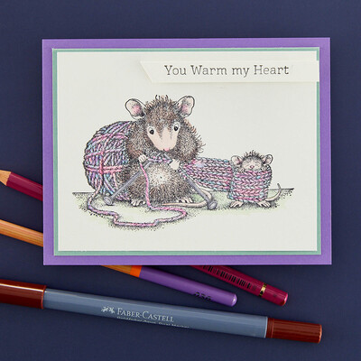 Cling Stamp, House-Mouse Everyday - Knit One
