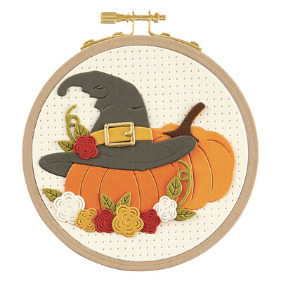 Die, Faux Embroidered Pumpkin