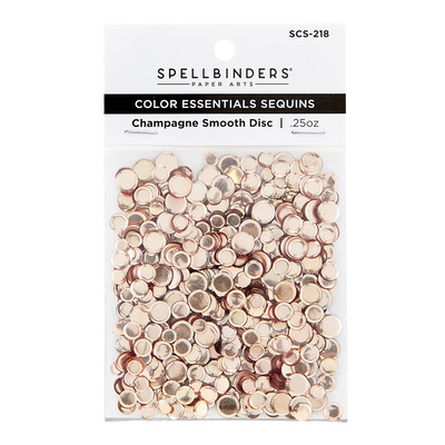 Color Essentials Sequins, Champagne Smooth Discs