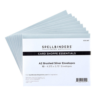 A2 Envelopes, Brushed Silver (10pk)