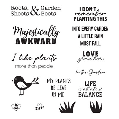 Clear Stamp, Add to Cart Too - Around the Garden