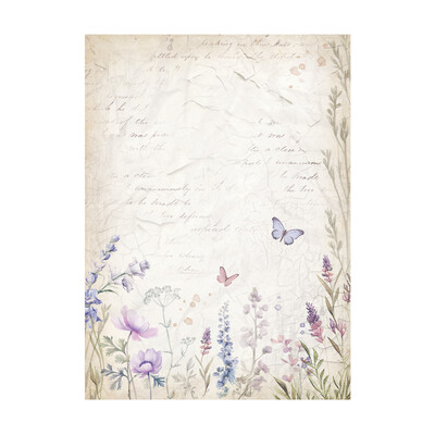 A6 Rice Paper Backgrounds, Lavender