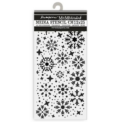 Thick Stencil, Gear Up For Christmas Snowflakes