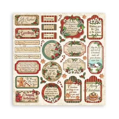 30.5X30.5cm (12"X12") Paper Pad, Classic Christmas