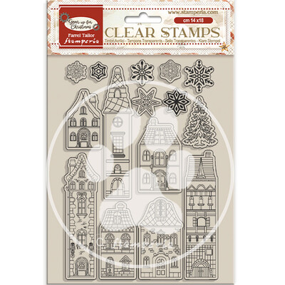 Clear Stamp, Gear Up For Christmas Cozy Houses