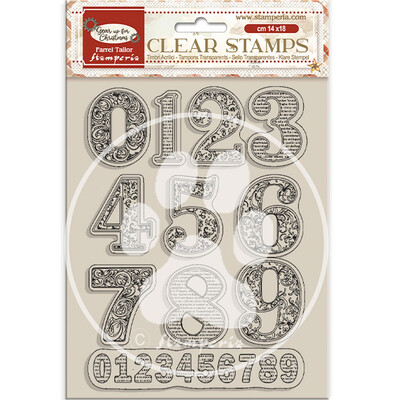 Clear Stamp, Gear Up For Christmas Numbers