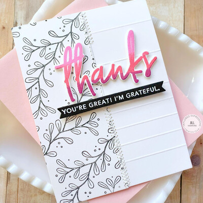 Cling Stamp, Mini Strips - Thanks Add-ons