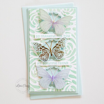 Cling Stamp, Mini Strips - Fluttering By