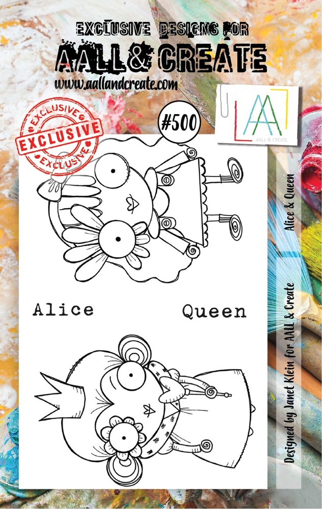 Clear Stamp Set, #500 - Alice & Queen