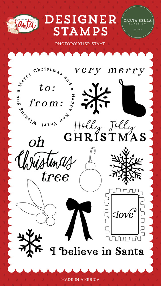 Clear Stamp, Letters to Santa - I Believe in Santa
