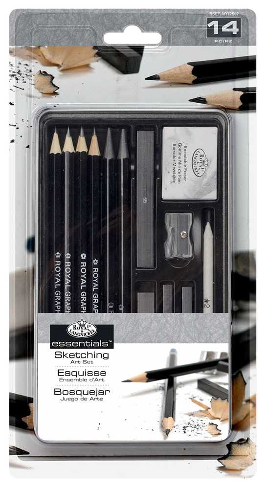 21-piece Essentials Sketching Artist Set @ Raw Materials Art Supplies