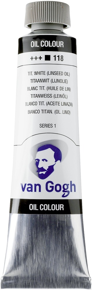 Royal Talens Van Gogh Oil Color Tube, 118 Titanium White Linseed (40ml) in  Vancouver Canada - Turaco