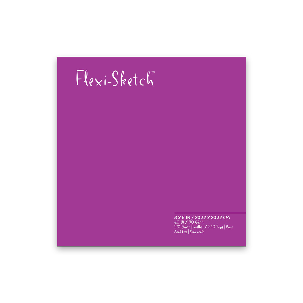 Flexi-Sketch Blank Sketchbook, 8" x 8" - Butternut