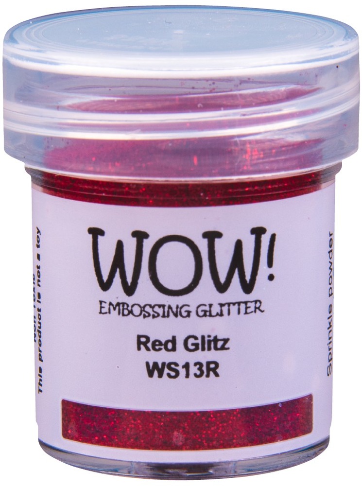 Embossing Glitter, Regular - Red Glitz