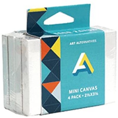 Mini Canvas, White - 2.5" x 3.5" (4pk)