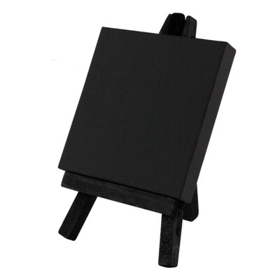 Mini Canvas, Black - 2.5" x 3.5" (4pk)