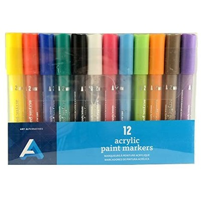 Acrylic Paint Marker Set, 2mm 12 Pack
