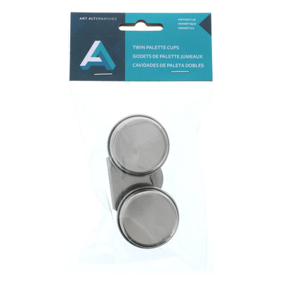 Palette Cup, Stainless Steel Twin With Lids