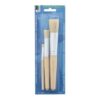 Stencil Brush Set (3pc)
