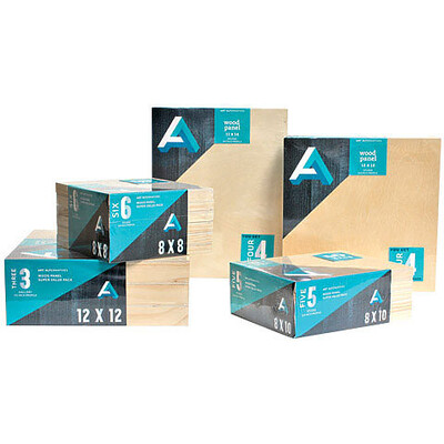 Wood Panel Super Value Pack, Gallery Cradled - 8" x 10" (5pk)