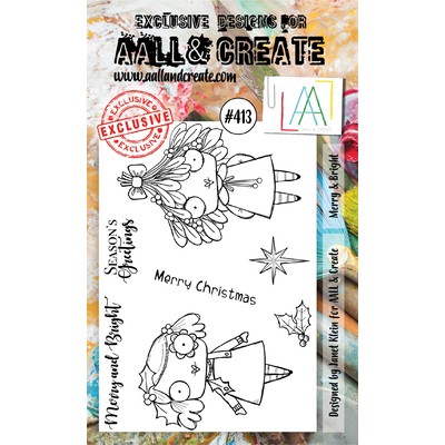 Clear Stamp Set, #413 - Merry & Bright
