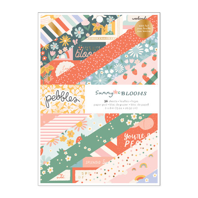 6X8 Paper Pad, Sunny Bloom