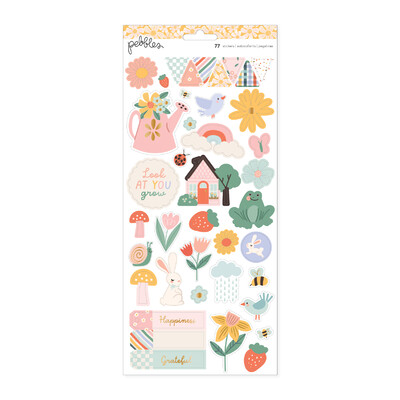 6X12 Sticker Sheet, Sunny Bloom - Icons